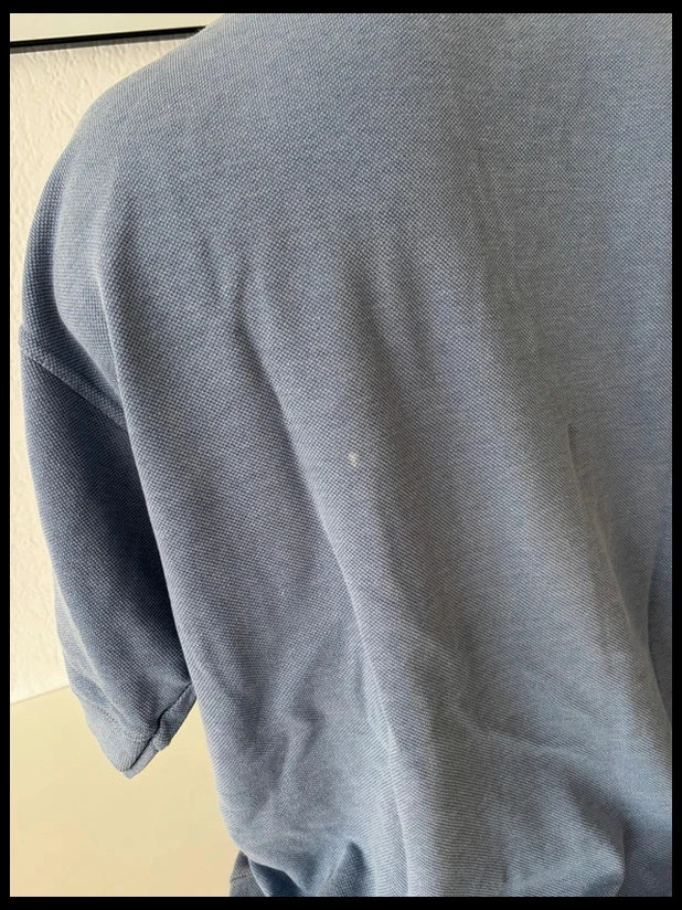 Polo de manga corta azul cielo Wrangler de punto piqué de algodón para hombre XL – photo 7